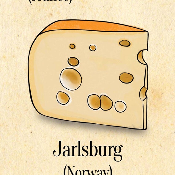 Poster dell'alfabeto del formaggio, A-Z del formaggio, arte del formaggio,  formaggio vintage, amante del cibo, arte del ristorante -  Italia