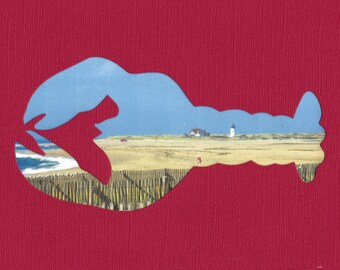 Summer Placeholder Scrapbooking Cardmaking 4 ~ Name Tags Shore Lobster Die Cuts ~ Qty Journal Clambake Beach Summer Dinner