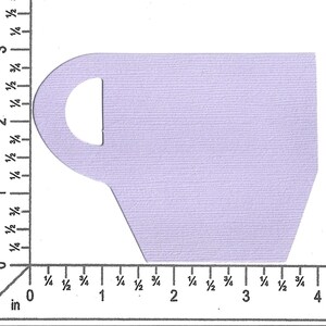 Coffee Cup Die Cut for Scrapbooking and Crafts Choice of Colors 3 7/8 ...