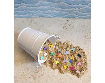 Sandcastle Mini Confetti Nautical Beach Sand Sculpture Scrapbooking Crafts Parties 1000 Pieces Same Day Shipping if purchased by 3 pm est