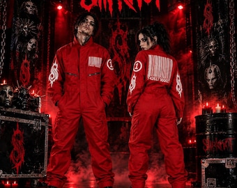 Combinaison Slipknot, combinaison intégrale à code-barres, tenue de cosplay de groupe de rock, costume d'Halloween, combinaison unisexe, cadeau pour les fans de musique métal