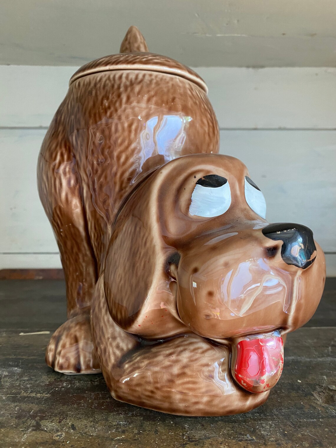 Antique Mccoy Dog Cookie Jar Etsy