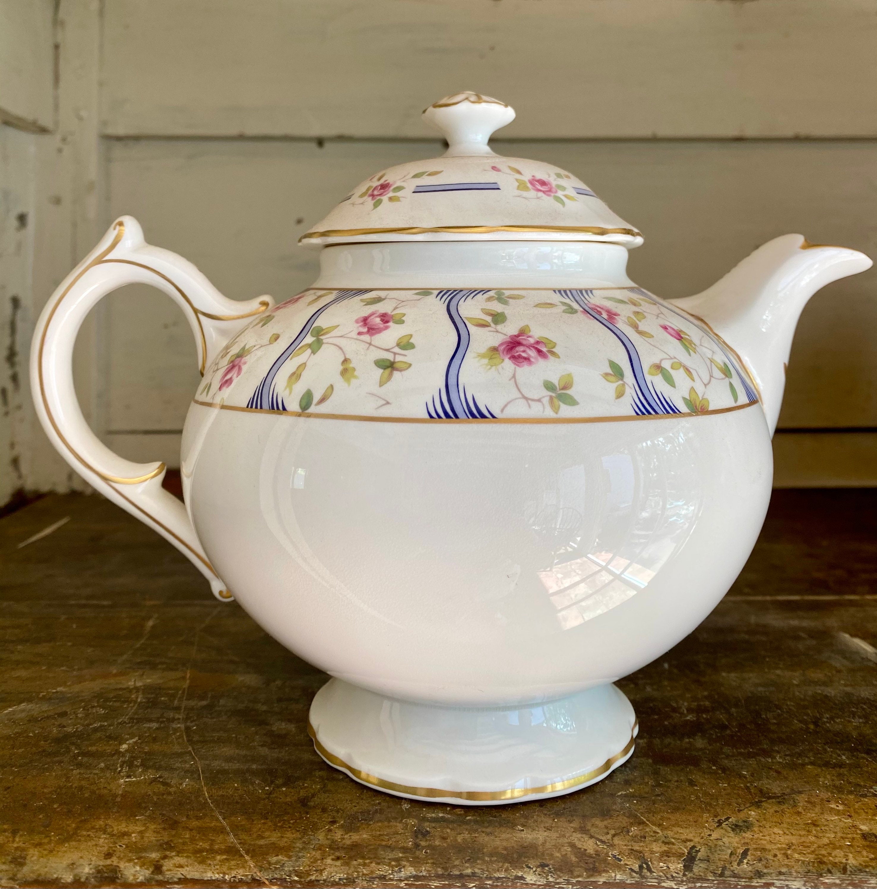 Vintage 26 piece Coalport Trellis Rose Bone China Tea Set Made Etsy