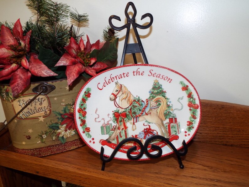 fitz and floyd santa on horse