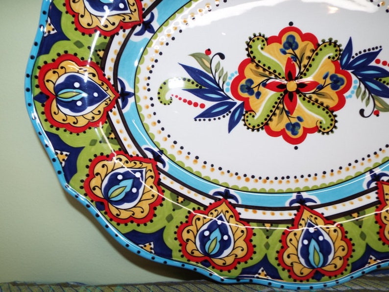 Espana Bocca Platter Serving Dinnerware Thanksgiving Southwest Etsy