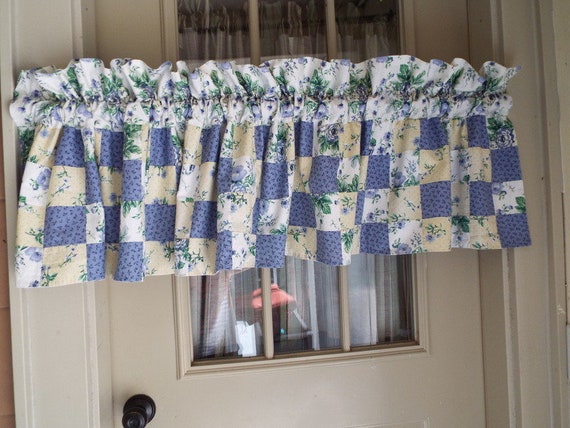 Jc Penney Home Valance Pair Blue Patchwork Curtains Girls Room Jc Penney Home Valance Pair Blue, Jc Penney Curtains Valances