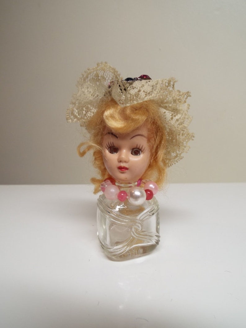 Creepy Cute Doll Head Art Perfume Bottle Doll OOAK Bridesmaid Etsy