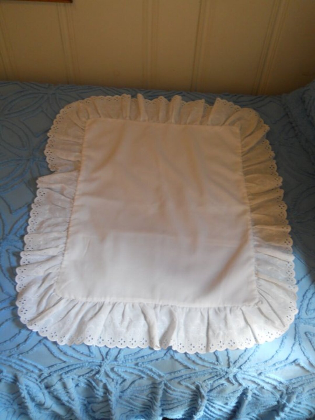 White Eyelet Pillow Shams Girls Room Dorm Camper RV Cottage Etsy Italia