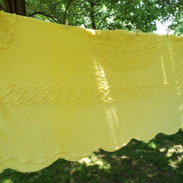 Chenille Bedspread Queen Etsy