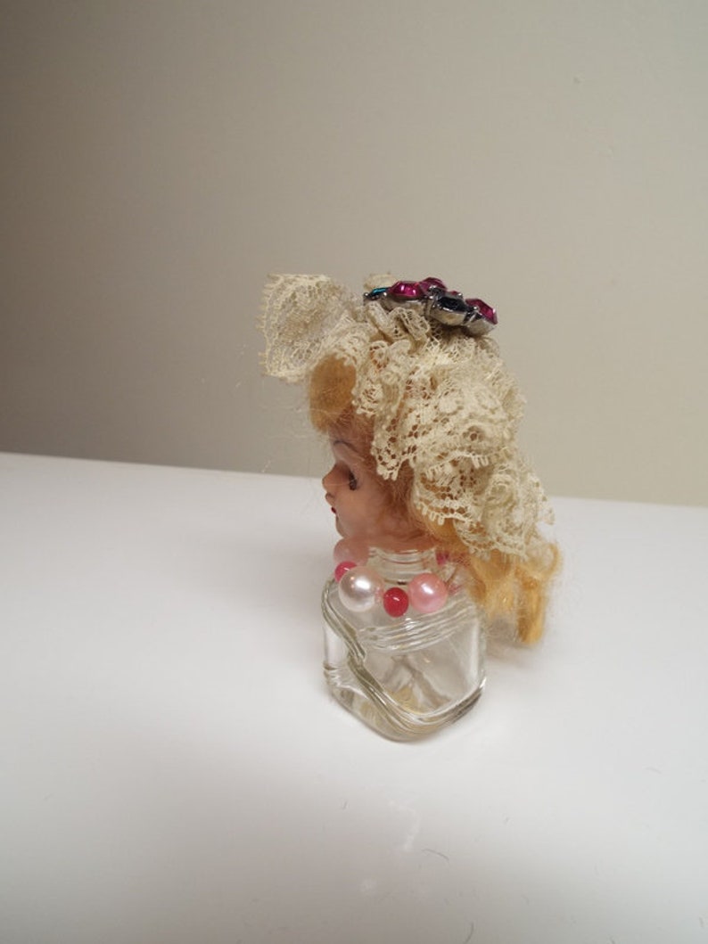 Creepy Cute Doll Head Art Perfume Bottle Doll OOAK Bridesmaid Etsy