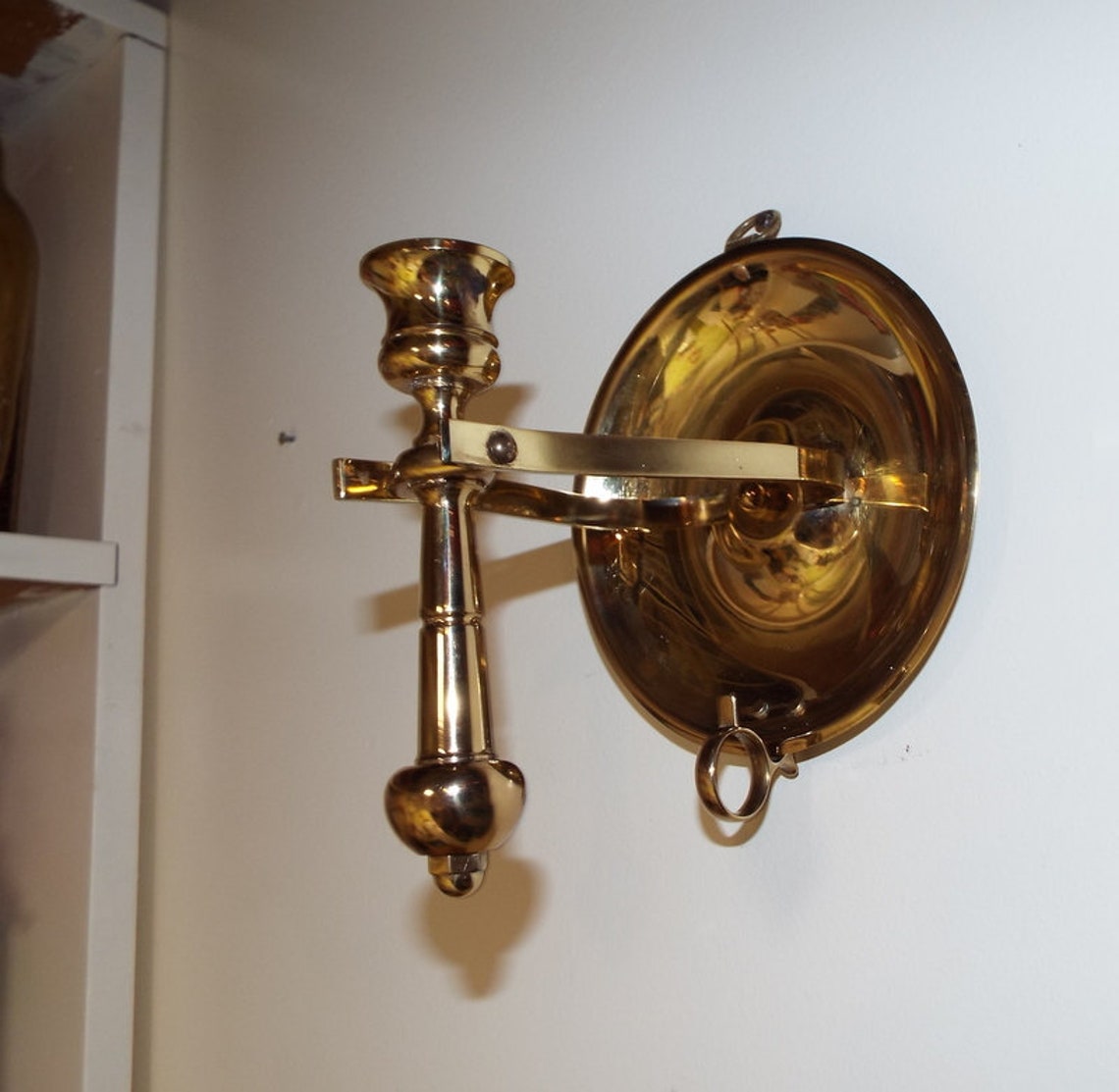 Nautical Baldwin Gimbal Brass Candle Holder Table Top or Wall Etsy
