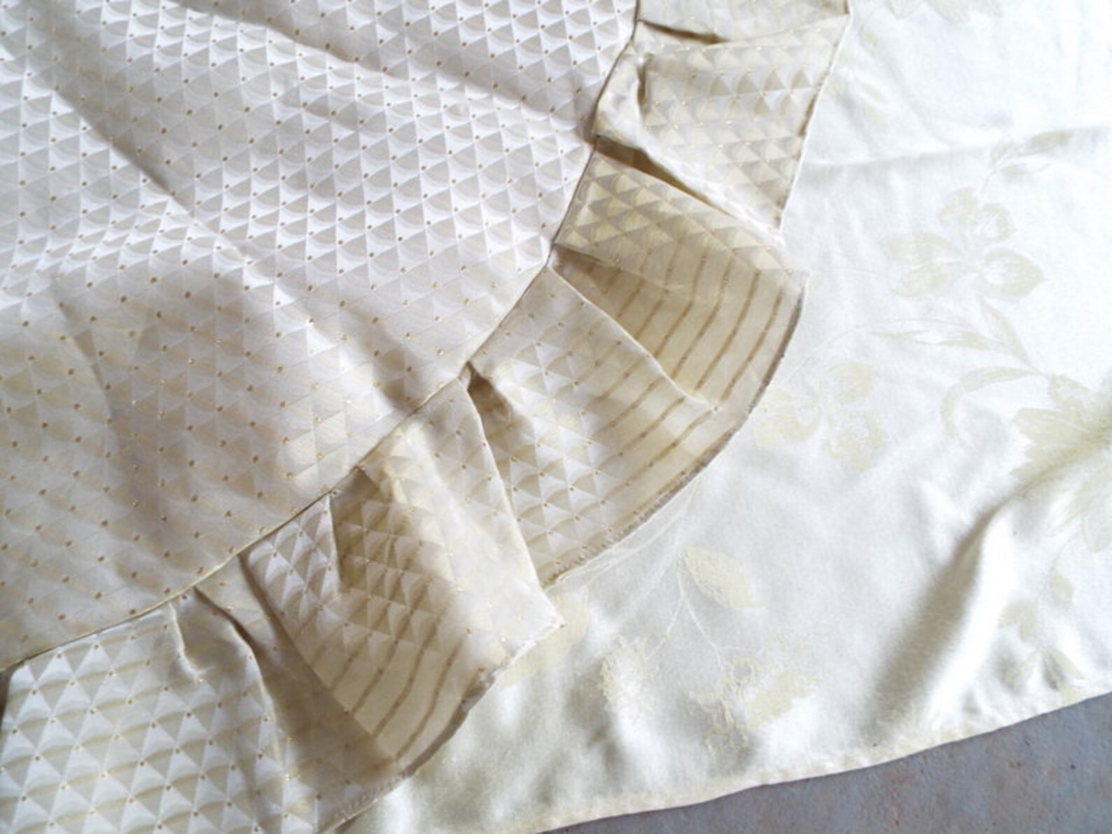 Martha Stewart 52 Inch Gold Christmas Tree Skirt Pleated Etsy