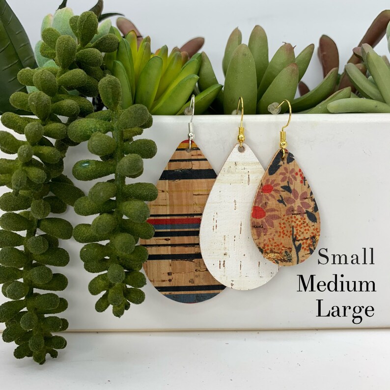 leaf teardrop earrings cork teardrop CLEARANCE Fall Cork Earrings leather teardrop leaves leather earrings ,fall leaves earrings