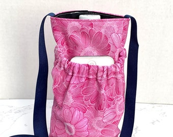 Bottle Holder with Pocket, Crossbody Bag, Water Bottle Holder, Shoulder Strap, Cell Phone Pocket, Water Bottle Sling, Cozy, Sleeve, Padded