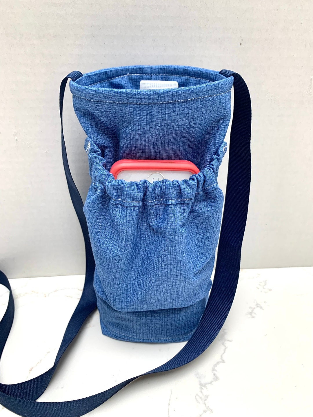 Crossbody Bag Water Bottle Holder Bottle Holder With Pocket Etsy