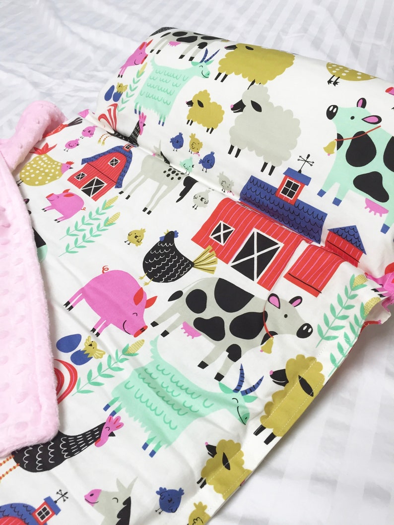 Nap Mat With Pillow Daycare Nap Mat Farm Animal Nap Mat Etsy