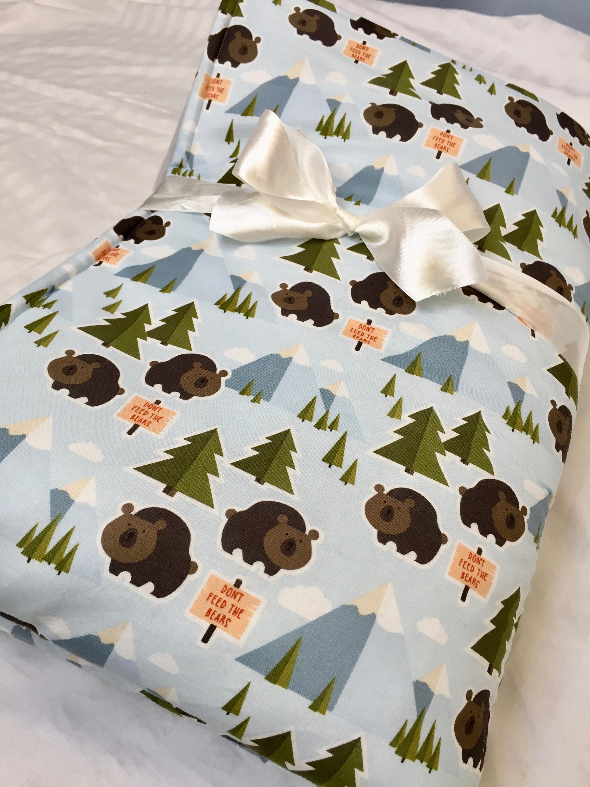 padded-baby-play-mat-woodland-animal-floor-mat-bears-etsy