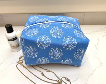 Boxy Pouch, Zipper Pouch, Jewelry Holder, Toiletry Pouch, Makeup Bag, Charger Cord Pouch, Organizer, Purse Catchall, Snack Holder