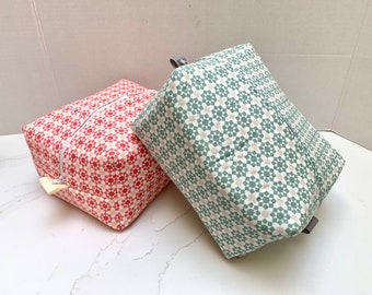 Boxy Pouch, Zipper Pouch, Pill Holder, Toiletry Pouch, Makeup Bag, Charger Cord Pouch, Organizer, Purse Catchall, Snack Holder, Med Supplies