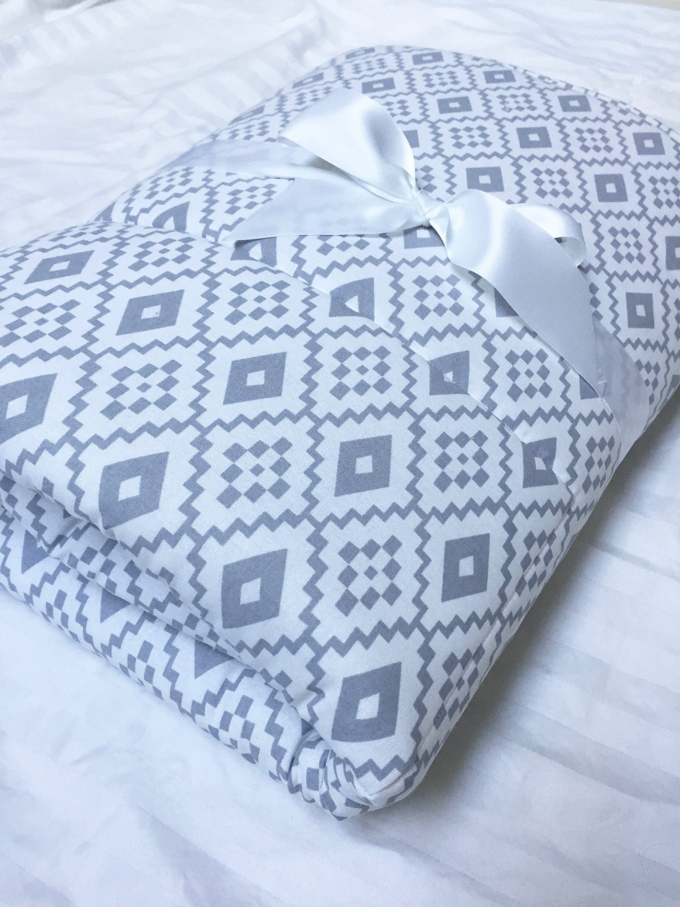 Padded Baby Playmat Floor Blanket Baby Floor Mat Gray Etsy