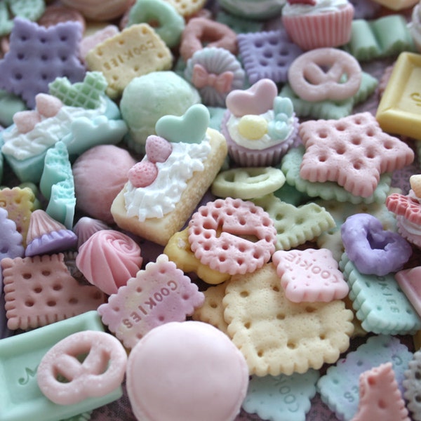 PASTEL COLORS Decoden miniature food assorted diy kit