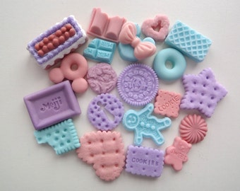 Sweet Deco Kit Pastel Fairy Kei Miniature Food Set Of 20pcs LOT B102