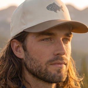 Christian Trucker Cap mit Fischmotiv | Selah Faith Cap | Zweifarbige Snapback-Kappe (Geschenkidee)