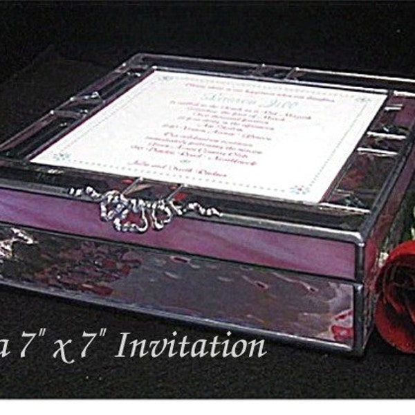 Invitation Keepsake for a 7" x 7 "  Invitation)