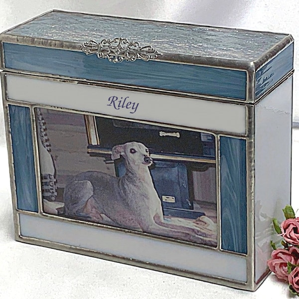 Small #7A Photo Frame accepts 3"x 5" photo, Dog, Cat, Ferret, Bunny in Stained Glass