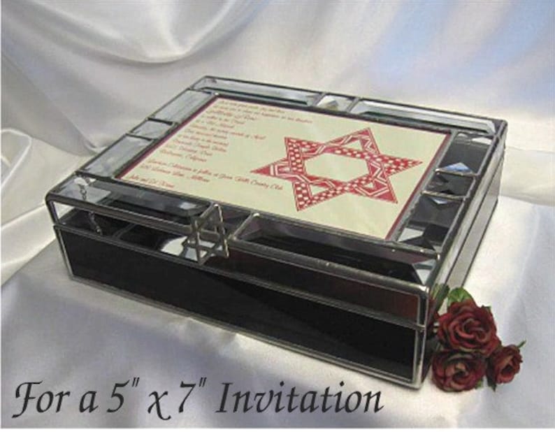 Bat Mitzvah 5x7 Invitation Keepsake Gift Card Box Etsy