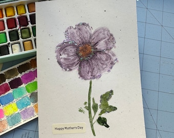 Hand Painted Watercolor Mother’s Day Card