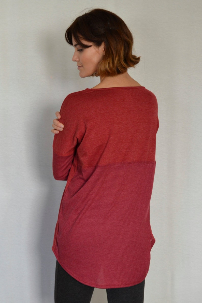 SALE Hi-lo Boxy Rib Sweater image 4