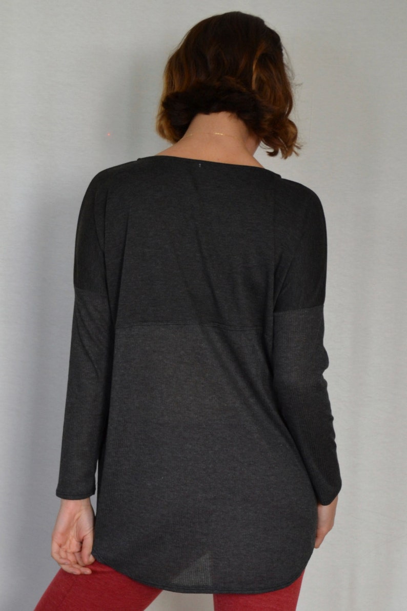 SALE Hi-lo Boxy Rib Sweater image 5