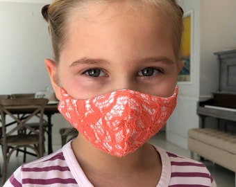 Face Mask Reversible Cotton Blend Kids Size