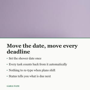 Bridal Shower Planning Checklist, Excel and Google Sheets, Guest List Budget Tracker