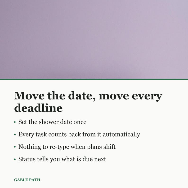 Bridal Shower Planning Checklist, Excel and Google Sheets, Guest List Budget Tracker