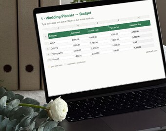 Wedding Planner Spreadsheet Bundle, Budget Guest List Seating Timeline, Excel Google Sheets