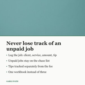 Cleaning Business Bookkeeping Spreadsheet, Excel and Google Sheets, Job Client Mileage Tracker immagine 4