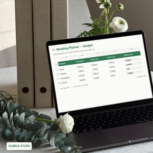 Ensemble de feuilles de calcul pour l'organisation de mariage : budget, liste des invités, plan de table, Excel et Google Sheets image 6