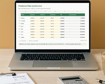 フリーランス料金計算スプレッドシート（ExcelおよびGoogleスプレッドシート対応）、プロジェクト見積もり価格トラッカー