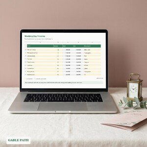 Wedding Day Timeline Spreadsheet, Excel and Google Sheets, Run of Show Vendor Planner