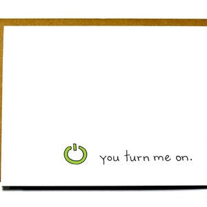 Funny, Geeky Valentine's Day card. You turn me on Xbox I love you card image 1