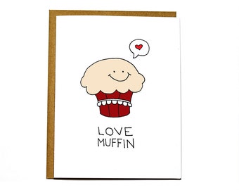 Valentine's Day card - Love muffin