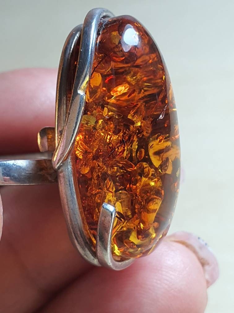 100 Natural Baltic Polish Amber A Grade 925 Sterling Silver