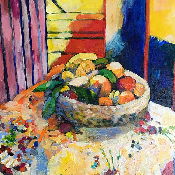 Original Painting - A Study of Matisse - Still Life of Fruit