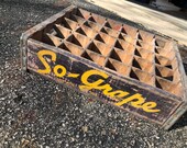 Very Rare Vintage 1940 39 s So Grape Soda Wood Crate