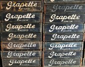 1 Very Rare Vintage 1940 39 s Grapette Beverages Wood Soda Pop Crate 30 Dividers