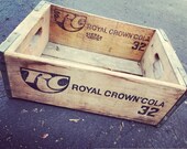 Vintage 1970 39 s RC Royal Crown Cola Wood Soda Pop Crate Dayton Ohio