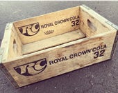 Vintage 1970 39 s RC Royal Crown Cola Wood Soda Pop Crate Dayton Ohio