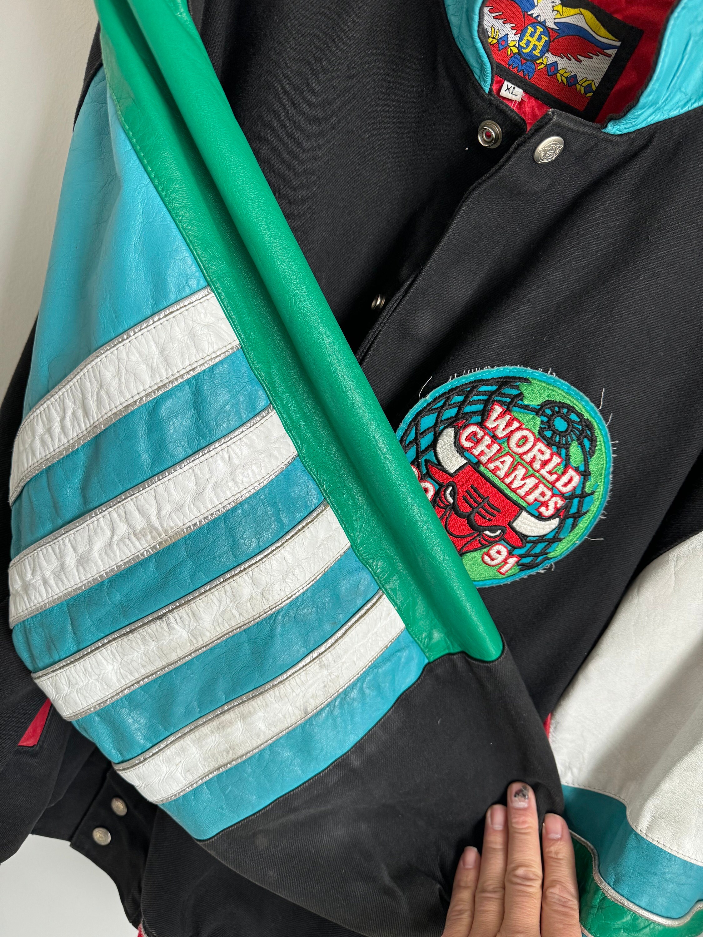 マイケル・ジョーダン レザージャケットXXL MICHAEL JORDAN AIR JORDAN JACKET XL | eBay